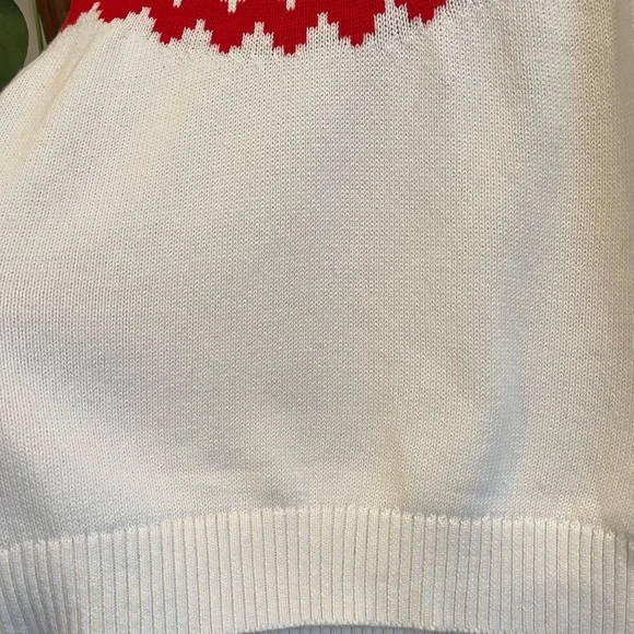 J. Crew Factory SZ M Red White and Blue Fair Isle Ski Sweater! - Picture 4 of 11
